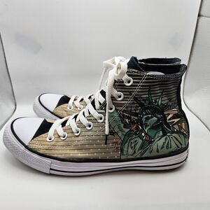 Converse All Star Unisex High Top Sneaker NYC Statue Of Liberty City M8.5 W10.5